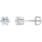 Round 6-Prong Stud Earrings