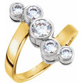 Bezel-Set Right Hand Ring