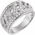 Accented Infinity-Inspired Ring