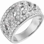 Accented Infinity-Inspired Ring