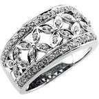 Floral Etruscan-Style Ring
