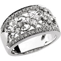 Accented Filigree Ring