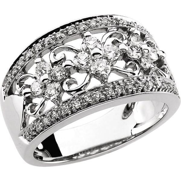 Accented Filigree Ring