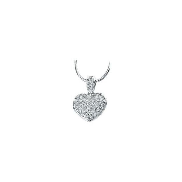 Accented Heart Locket Necklace