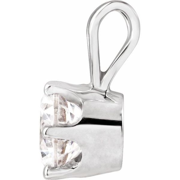 Round 6-Prong Solitaire Pendant - Image 2