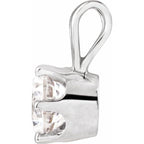 Round 6-Prong Solitaire Pendant - Image 2