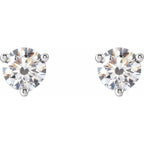 Round 3-Prong Stud Earrings - Image 2