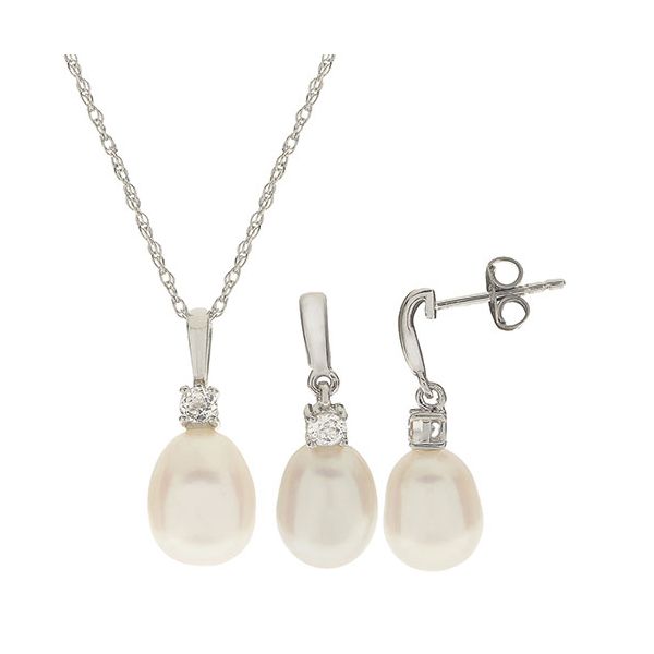 Sterling Silver Freshwater Pearl Set