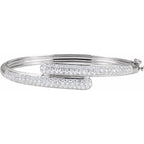 Pavé-Style Bangle Bracelet