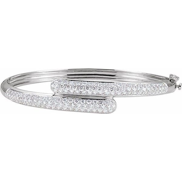 Pavé-Style Bangle Bracelet