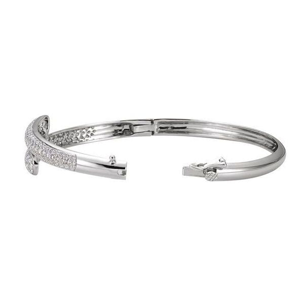 Pavé-Style Bangle Bracelet - Image 2