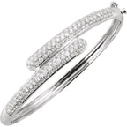 Pavé-Style Bangle Bracelet - Image 3