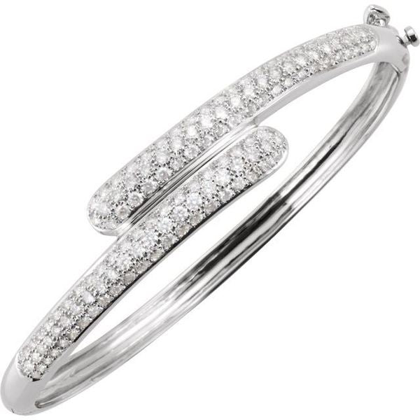 Pavé-Style Bangle Bracelet - Image 3