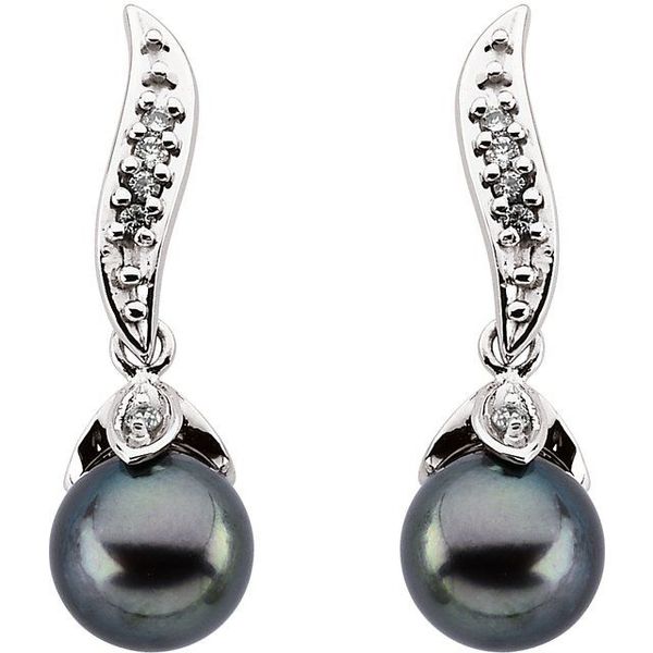 Accented Pearl Earrings - Image 2