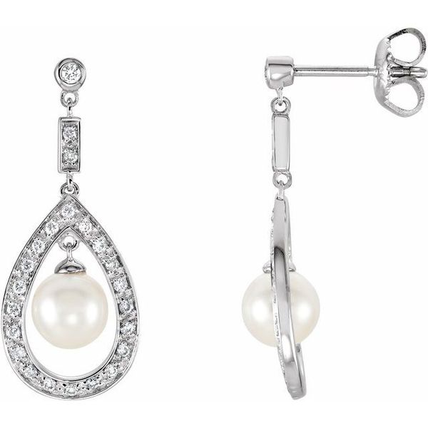 Accented Pearl Earrings