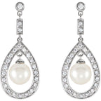 Accented Pearl Earrings - Image 2