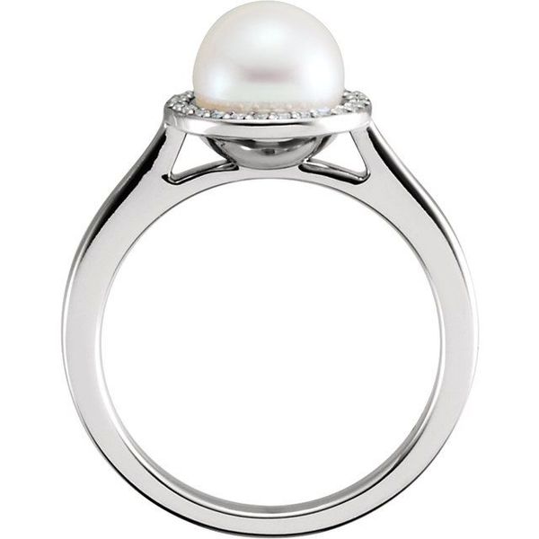 Halo-Style Pearl Ring - Image 2