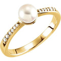 Accented Pearl Ring