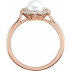 Halo-Style Pearl Ring - Image 2