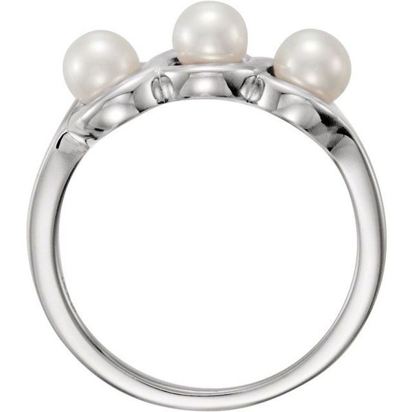 Three-Stone Pearl Ring - Image 2