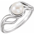 Pearl Freeform Ring