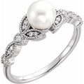 Pearl Leaf Ring
