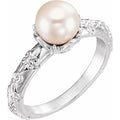 Vintage-Inspired Pearl Ring