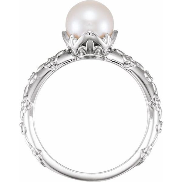 Vintage-Inspired Pearl Ring - Image 2