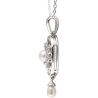 Pearl Granulated Filigree Necklace - Image 2