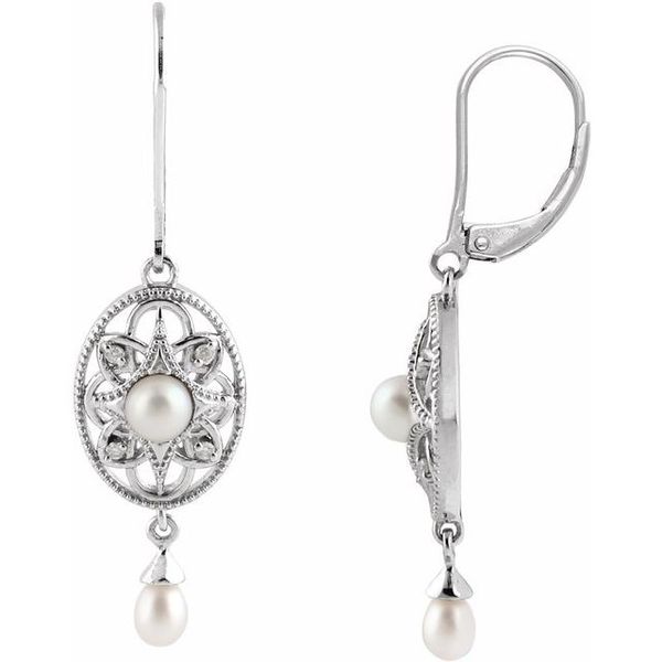 Vintage-Inspired Pearl Earrings