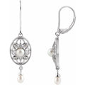 Vintage-Inspired Pearl Earrings