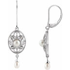 Vintage-Inspired Pearl Earrings