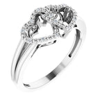 Double Heart Ring