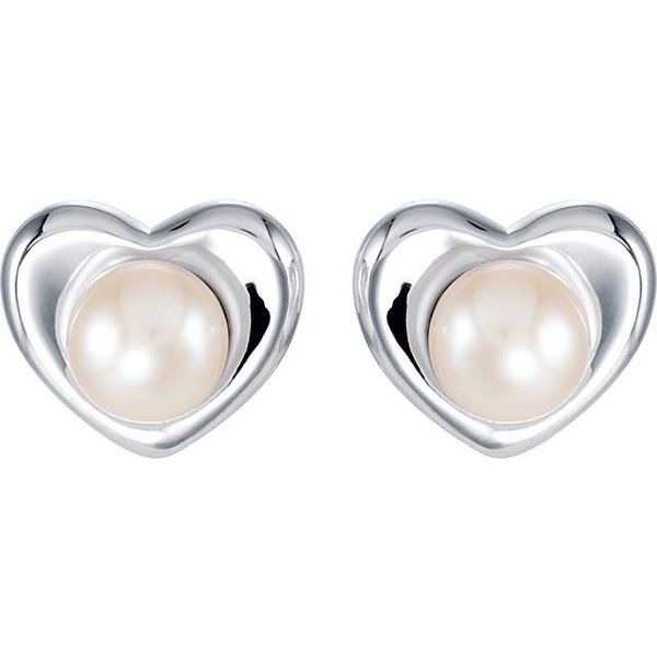Pearl Heart Earrings - Image 2