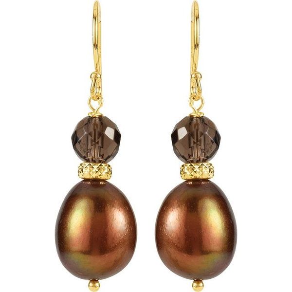 Accented Pearl Earrings - Image 2