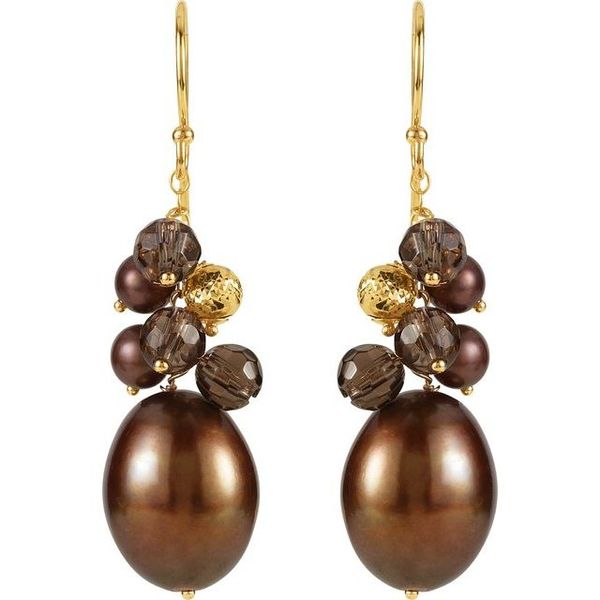 Accented Pearl Earrings - Image 2