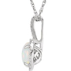 Halo-Style Birthstone Necklace - Image 2