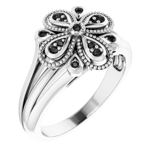 Accented Floral Ring