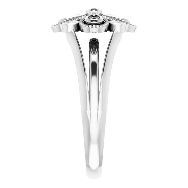 Accented Floral Ring - Image 4