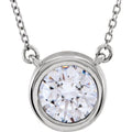 Bezel-Set Solitaire Necklace