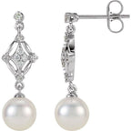 Vintage-Inspired Pearl Earrings