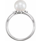 Pearl Negative Space Ring - Image 2