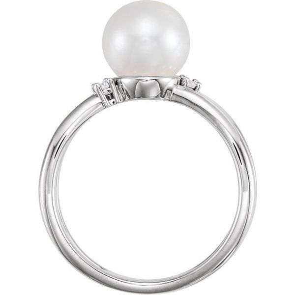 Pearl Negative Space Ring - Image 2