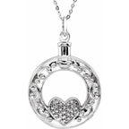 Celebration of Life Heart Ash Holder Necklace - Image 3