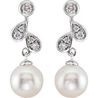 Accented Pearl Earrings - Image 2