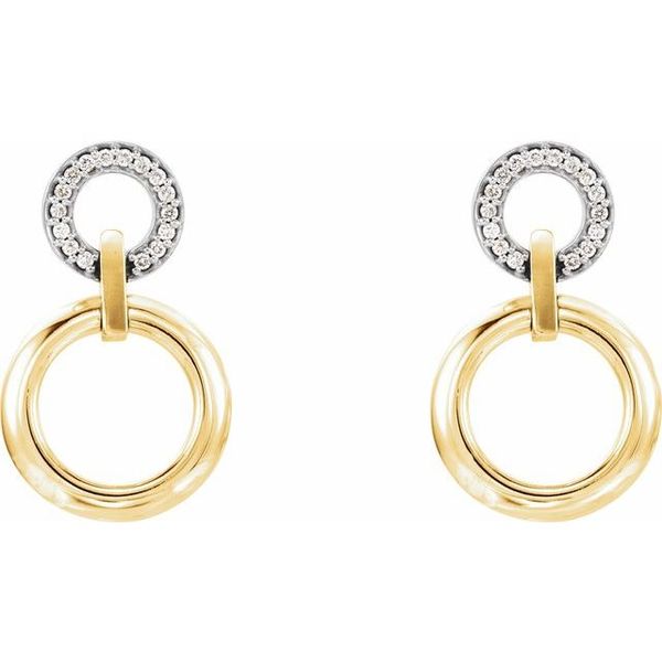 Accented Geometric Earrings - Image 2