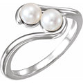 Two-Stone Pearl Ring