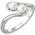 Two-Stone Pearl Ring