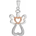 Accented Angel Pendant