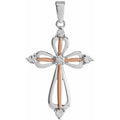 Accented Cross Pendant